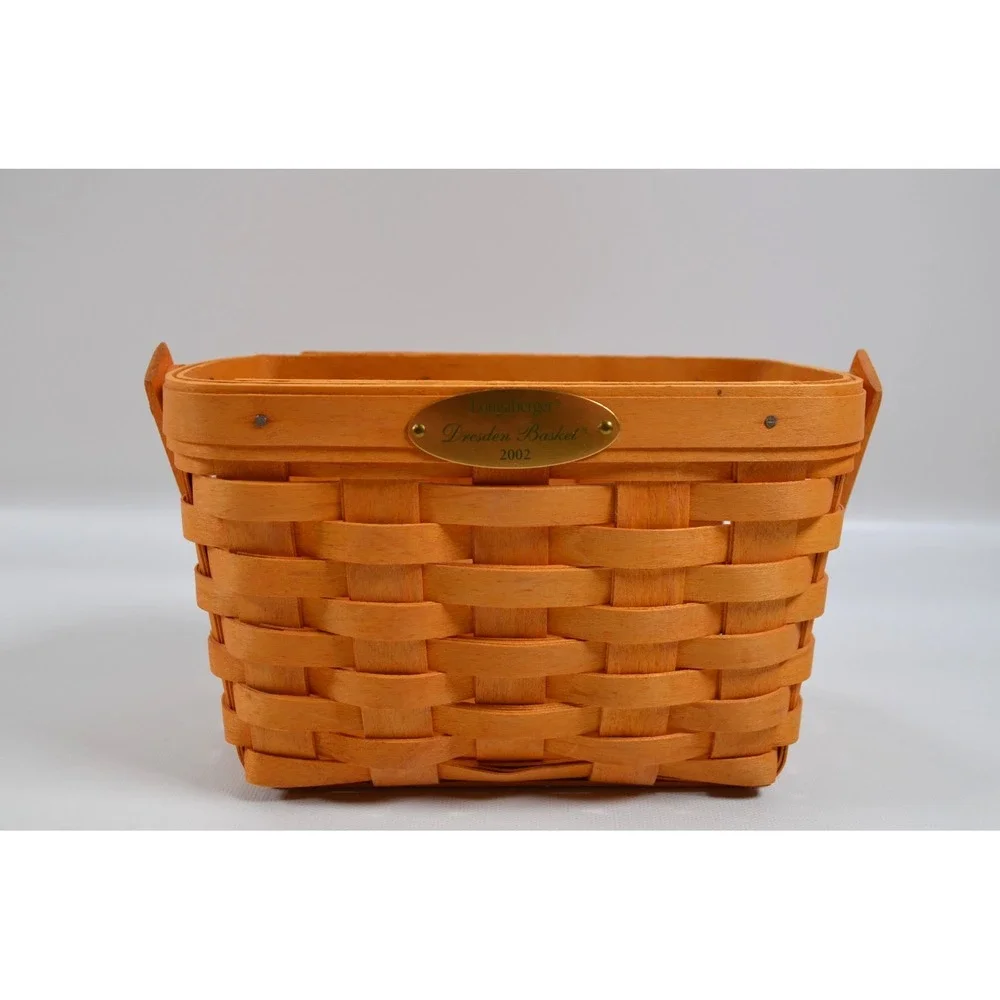 Longaberger 2002 Edition Dresden Tour Basket & Clear Protector 7.5
